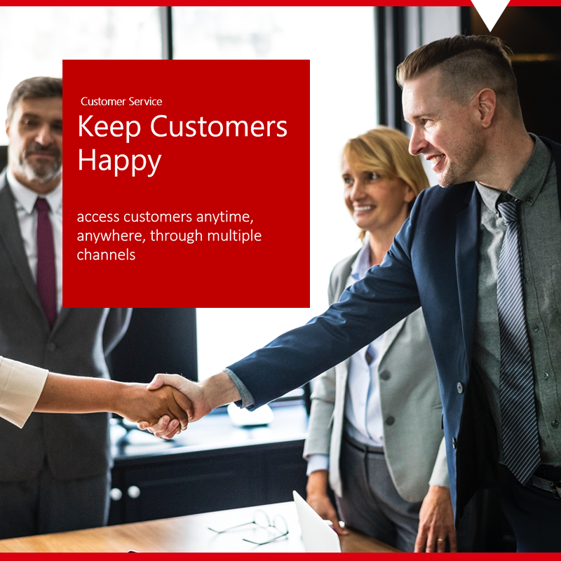 Smiling professionals shaking hands in a business meeting, symbolizing excellent customer service and strong client relationships.